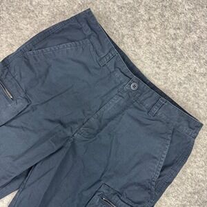 Nike Cargo Shorts Navy‎ Blue Cotton Blend Zip Pockets Men's Size 32